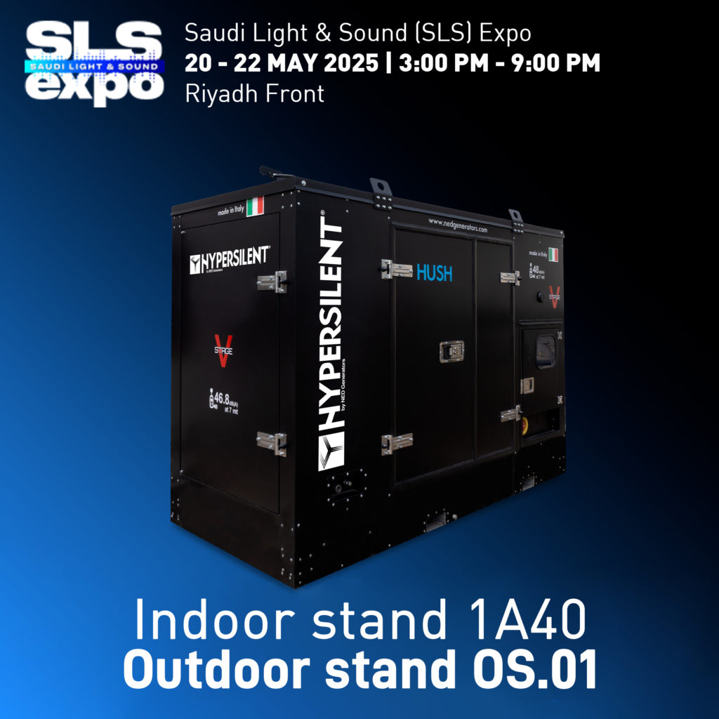ned generators with hypersilent genset at ryadh in sls 2025